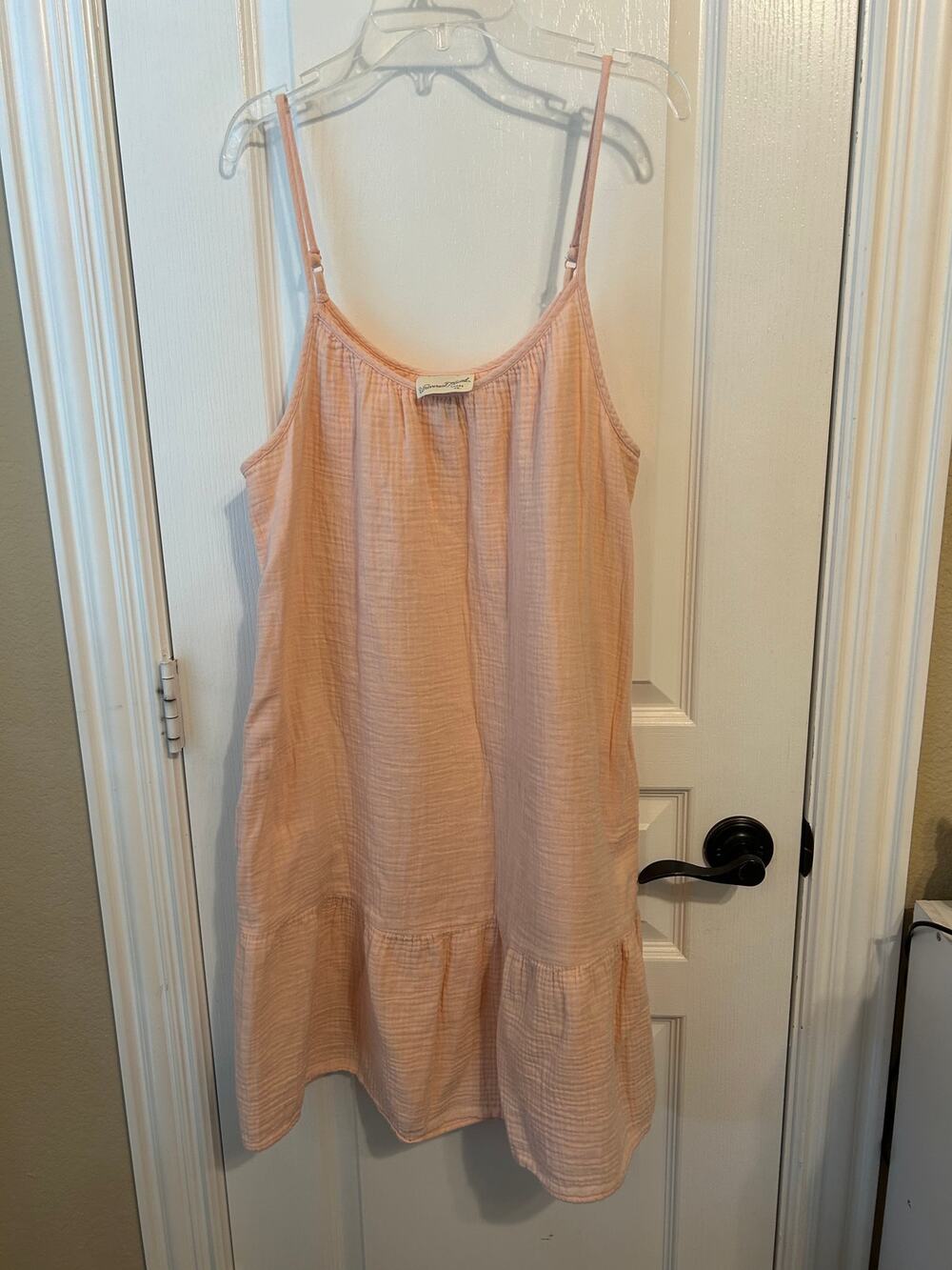 Universal Thread light pink cotton gauze mini dress M